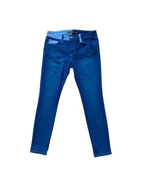 Joes Jeans Mandee style Skinny Ankle 29 Blue color block soft Denim Womens Pants